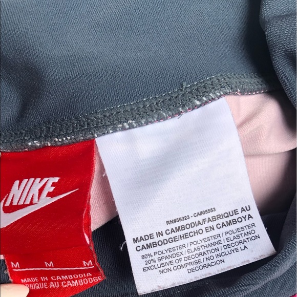 Nike Dri-Fit Pink and Gray Patterned Leggings M - Picture 2 of 7